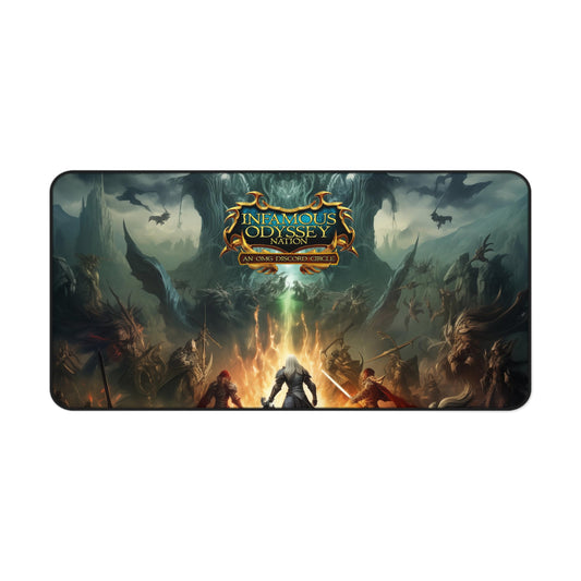 "Battle of Immortals" type Desk Mat by ION Cafe